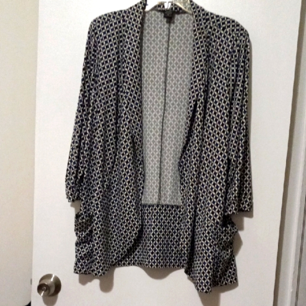 Robert Louis Open Front Jacket Size 2X